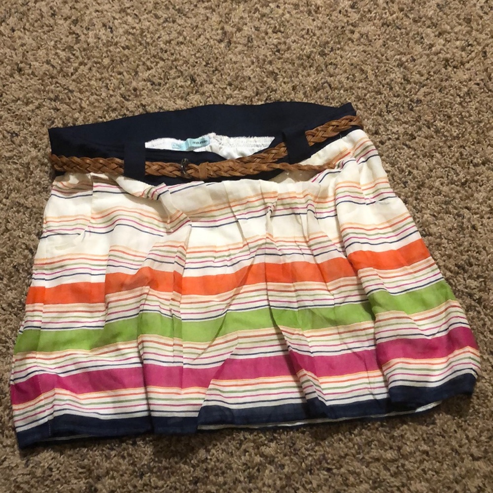 Beautiful stripped mini skirt